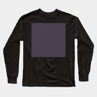 Houndstooth  by Suzy Hager      Amari Collection   107, Shades of Grey, Violet and Brown Long Sleeve T-Shirt